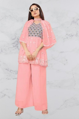 GREENERA Creation Women Kurta Sharara Set