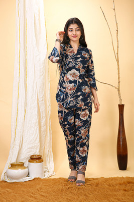 ShopGlobal Women Ethnic Top Pant Set