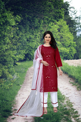 Parevadi Fashion Women Kurta Pant Dupatta Set