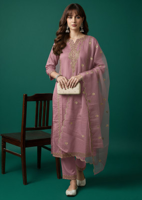 GEN Z TRENDS Women Kurti Pant Attached Dupatta Set