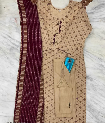 Leafhandlooms Women Kurta Pant Dupatta Set