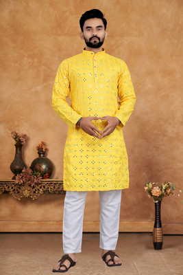 Kunj Creation Men Kurta Pyjama Set