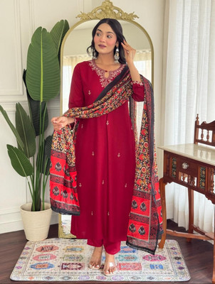 Runaya Nx Printed Kurta, Trouser/Pant & Dupatta Set