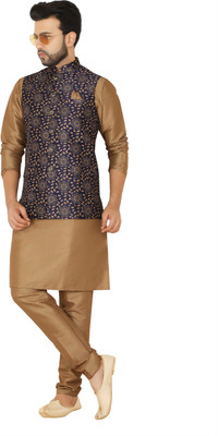 Paul Street Men Kurta Churidar Ethnic Jacket Set