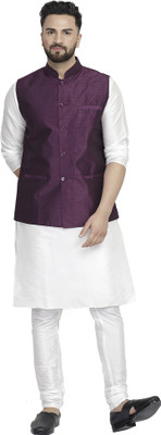 B BEN Men Kurta Pyjama Ethnic Jacket Set