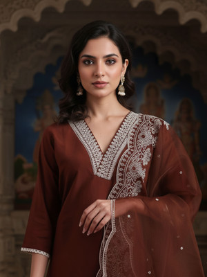 Royal Export Women Kurta Pant Dupatta Set