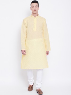 SG LEMAN Men Kurta Churidar Set