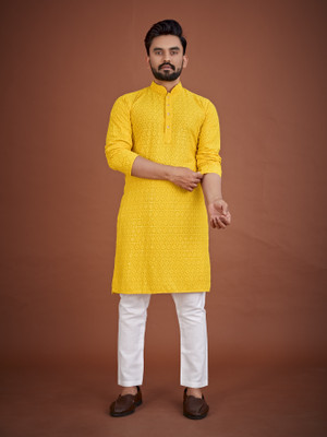 LANGIT Men Kurta Pyjama Set