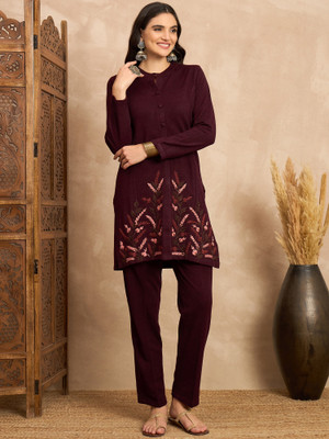 CLAPTON Women Ethnic Top Pant Set
