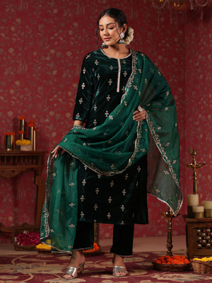 Ishin Women Kurta Pant Dupatta Set