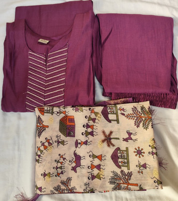 KRC Women Kurta Palazzo Dupatta Set