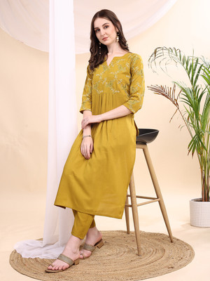 Granthva Fab Women Kurta Pant Set