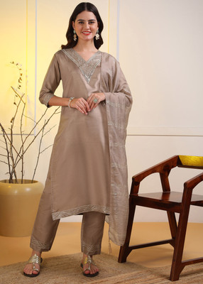 DSK STUDIO Women Kurti Pant Dupatta Set