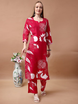 RamJanki Women Kurti Pyjama Set