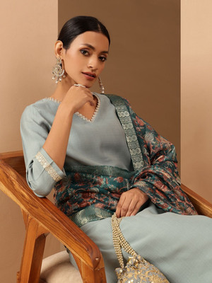 Janasya Women Kurti Pant Dupatta Set