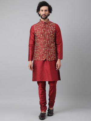 Hangup Men Kurta Ethnic Jacket Set