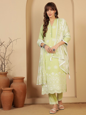SHOPPING QUEEN Women Kurta Pant Dupatta Set
