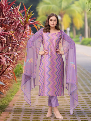 Tasrika Printed Kurta, Trouser/Pant & Dupatta Set