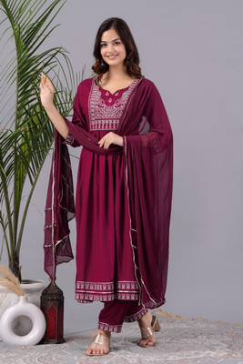 MaaPaa Women Kurta Pant Dupatta Set