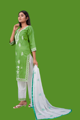 ADIYOGI CREATION Women Kurta Pant Dupatta Set