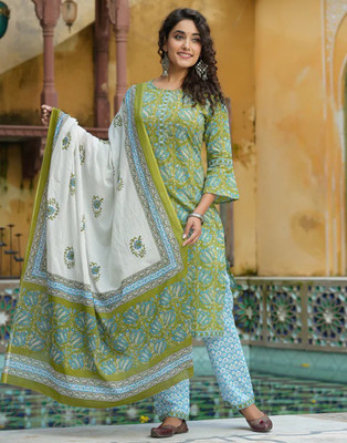 Skylee Women Kurta Pant Dupatta Set