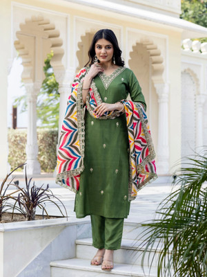 NAVLIK Women Kurta Pant Dupatta Set