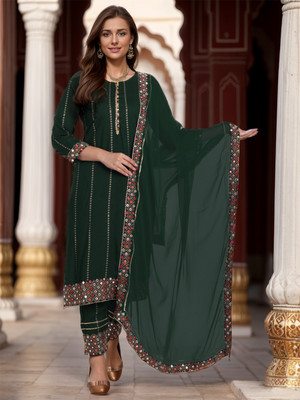 Ziva Fashion Women Kurta Pant Dupatta Set
