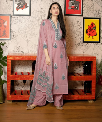 Gosriki Women Kurta Pant Dupatta Set