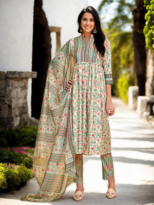 ANOUK Women Kurta Pant Dupatta Set