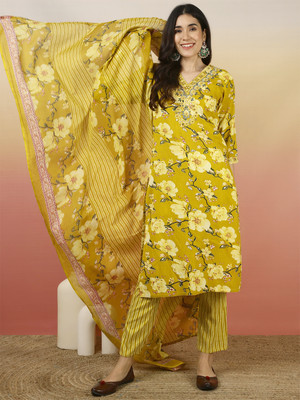 Sangria Women Kurta Pant Dupatta Set