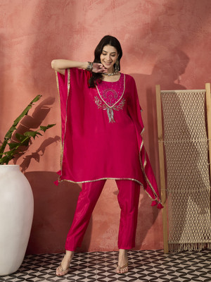 Sangria Women Kaftan Pant Set