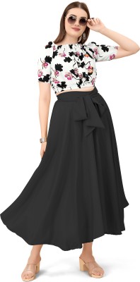 HouseOfCommon Women Crop Top Skirt Set