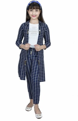 MYKUKI Women Ethnic Top Pant Ethnic Jacket Set