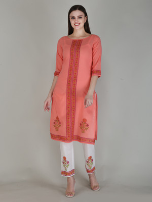 KAMAL SILK PRINT Women Kurta Pant Set