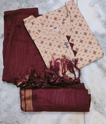 ACE COLLECTION Women Kurti Pant Dupatta Set