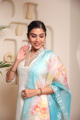 Shanti Creation Embroidered Kurta, Trouser/Pant & Dupatta Set