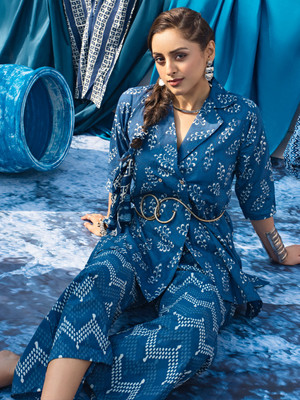 LIBAS Women Kurti Palazzo Set