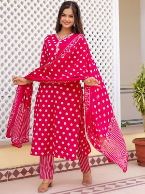 SHRI KRISHNA FABRIC Women Kurti Pant Dupatta Set