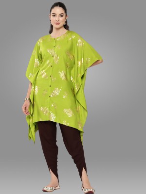 Janasya Women Kaftan Dhoti Pant Set