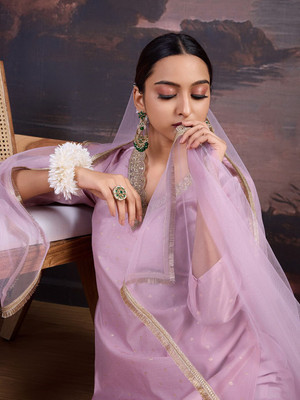 House of Pataudi Women Kurta Pant Dupatta Set