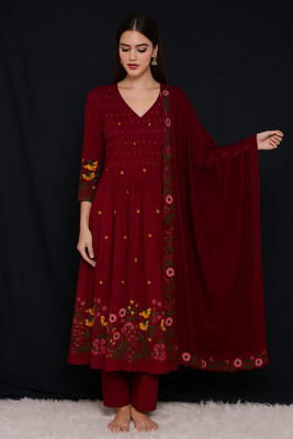 SpiceWardrobe Women Kurta Pant Dupatta Set