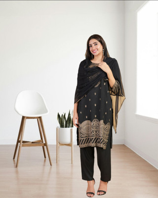 QUEENSFAB Women Kurta Pant Dupatta Set