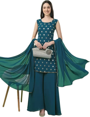 murlidhar creation Women Kurta Sharara Dupatta Set