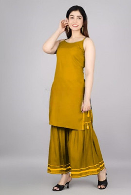 JIVA FASHION Women Kurta Sharara Set