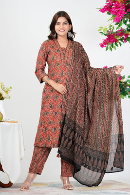 FrionKandy Women Kurta Pant Dupatta Set