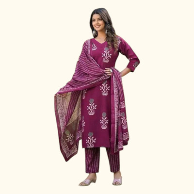 maa fashion Women Kurta Pant Dupatta Set