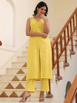 Janasya Women Kurta Pant Set