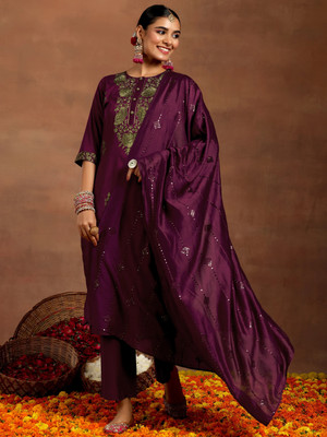 LIBAS Women Kurta Pant Dupatta Set