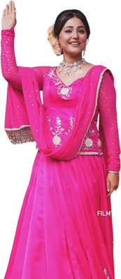 ADOLTEXTILE Women Ethnic Top Palazzo Dupatta Set