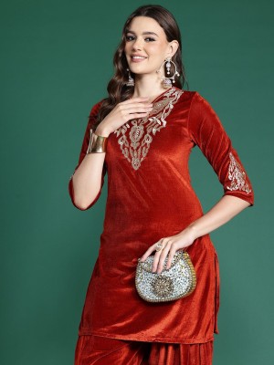 Sangria Women Kurta Patiala Set